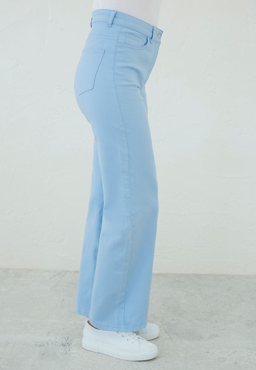 Willow Wide Leg Jean - Soft Blue