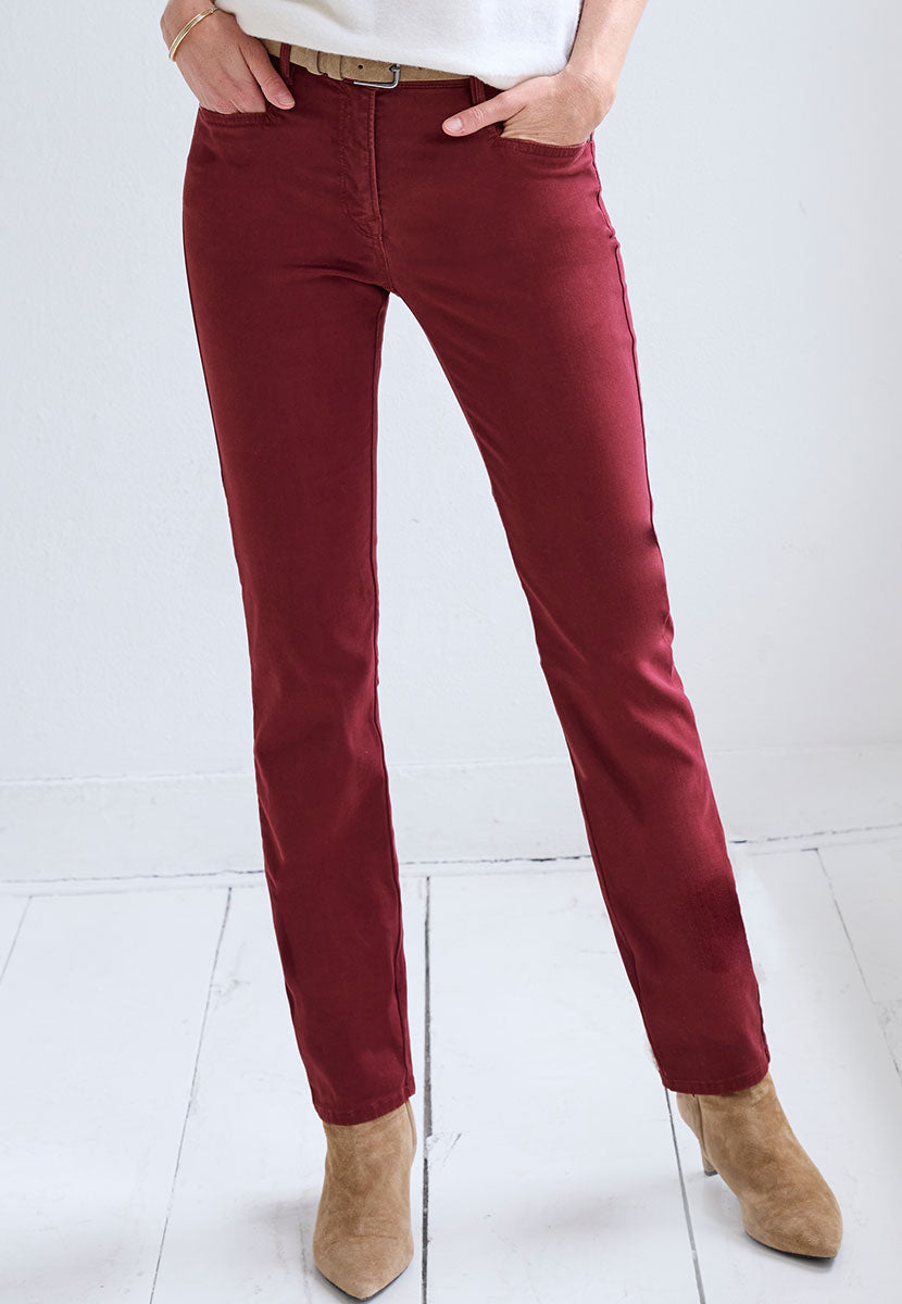 BRAX Winter Dream Carola Fit Trouser - Merlot