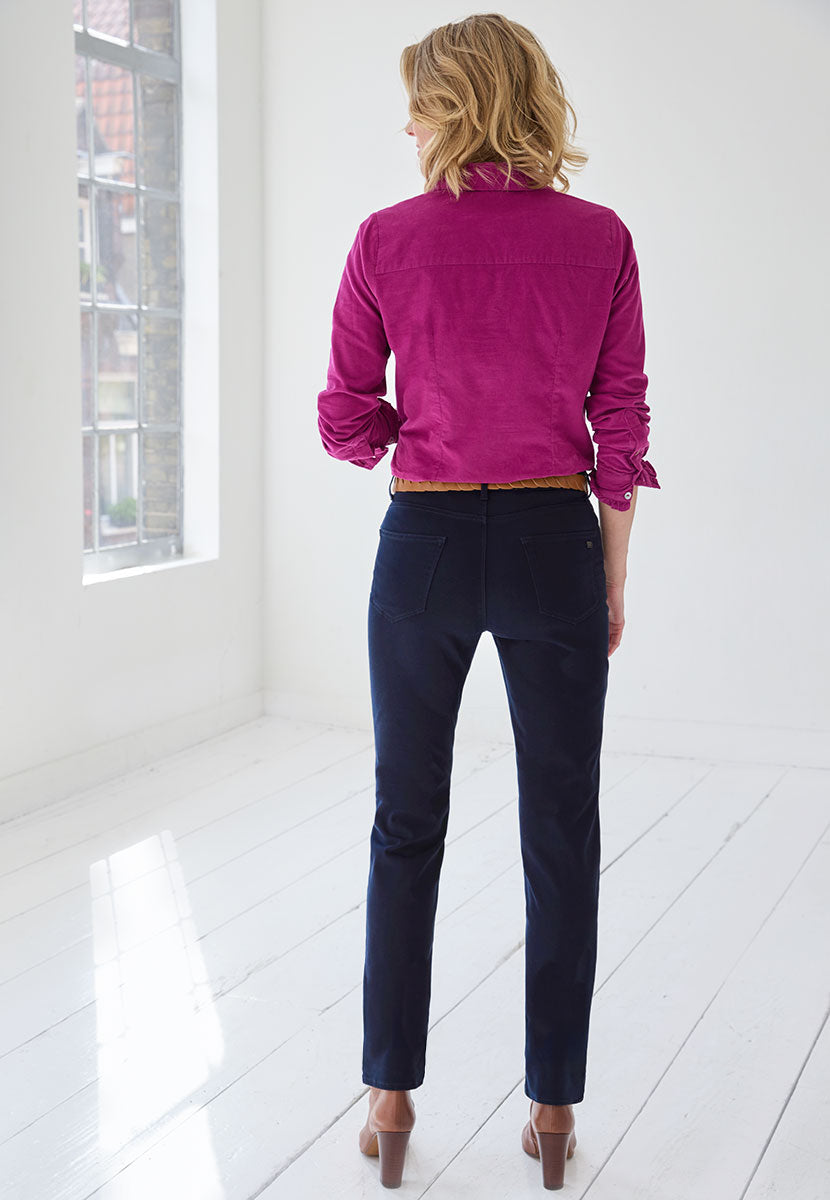 BRAX Winter Dream Mary Fit Trouser - Dark Navy