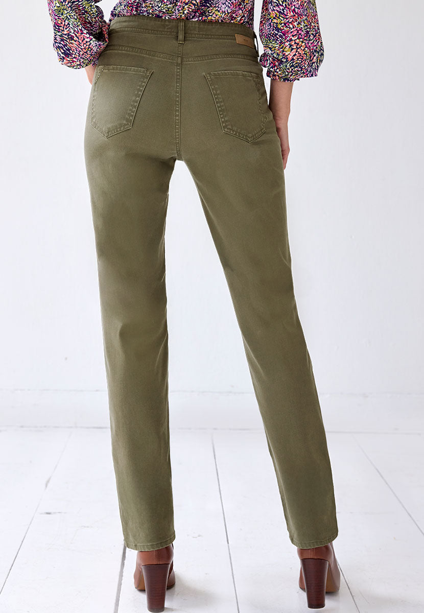 BRAX Winter Dream Mary Slim Fit Trouser - Khaki