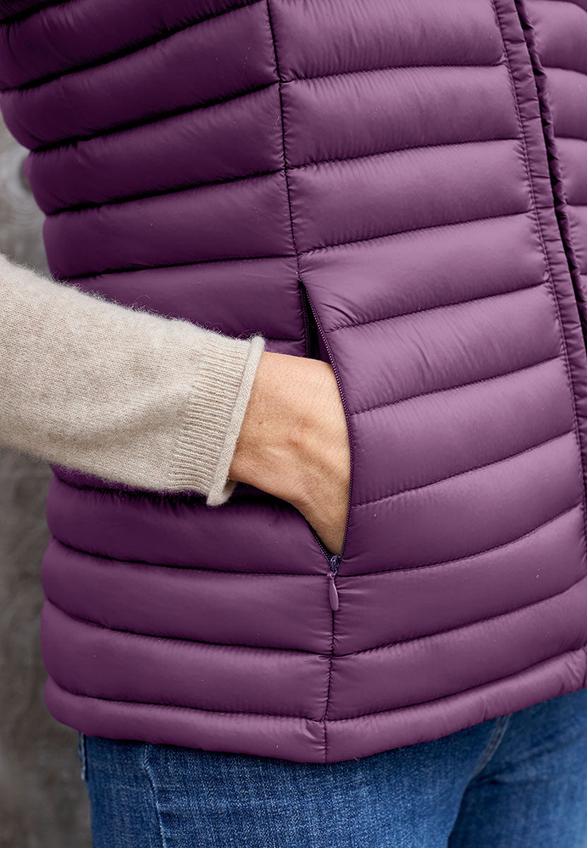 Zoe Padded Gilet - Deep Purple