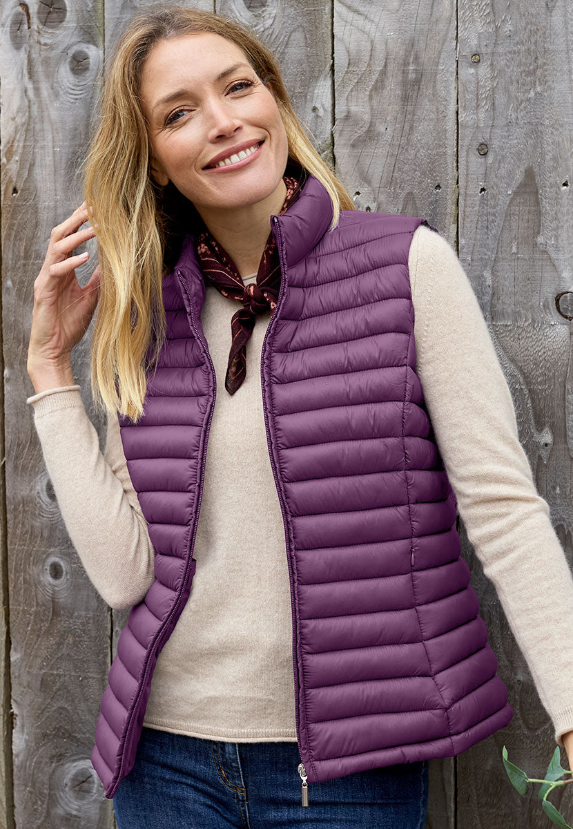 Zoe Padded Gilet - Deep Purple