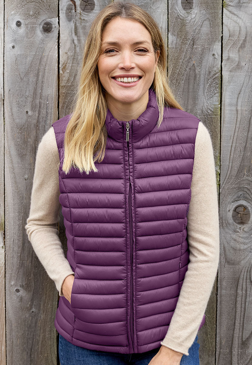 Zoe Padded Gilet - Deep Purple