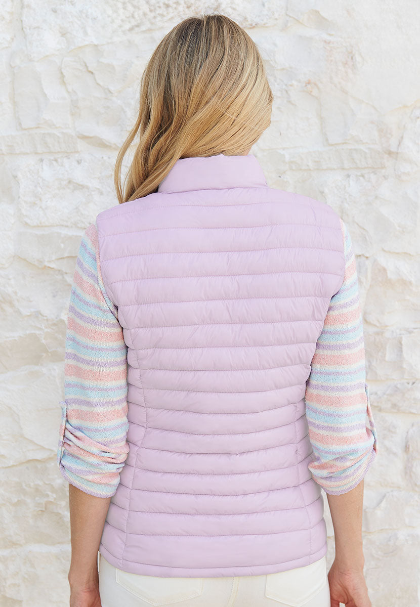 Zoe Padded Gilet - Lilac
