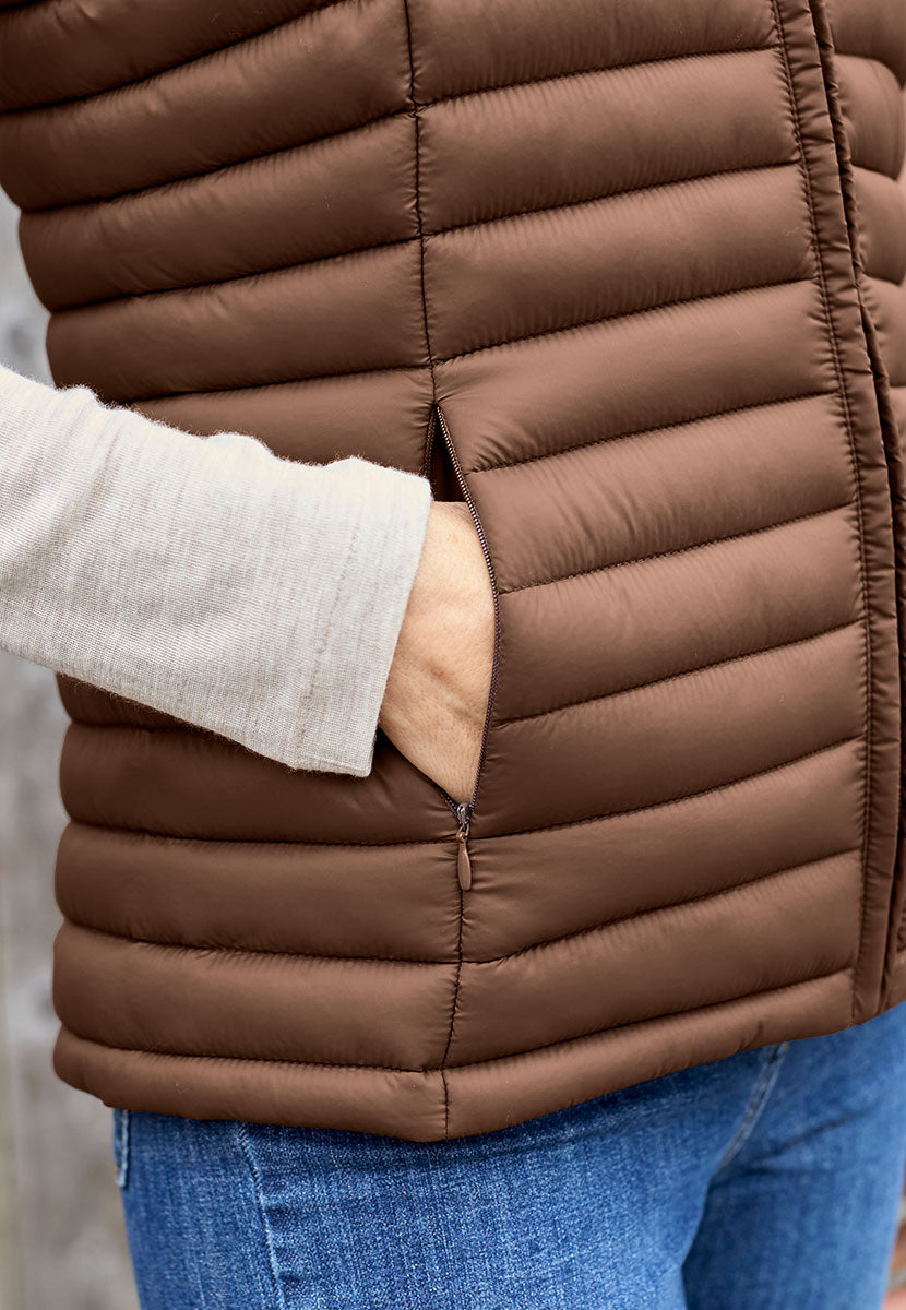 Zoe Padded Gilet - Praline