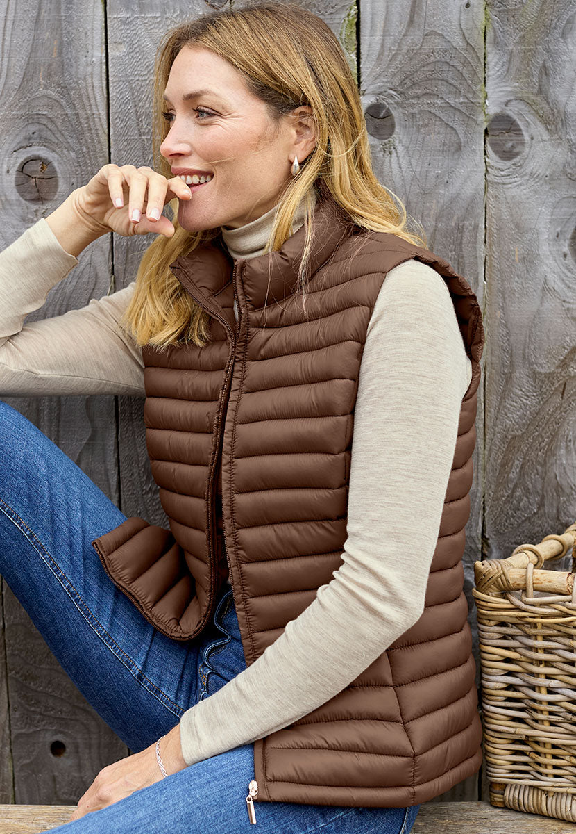 Zoe Padded Gilet - Praline