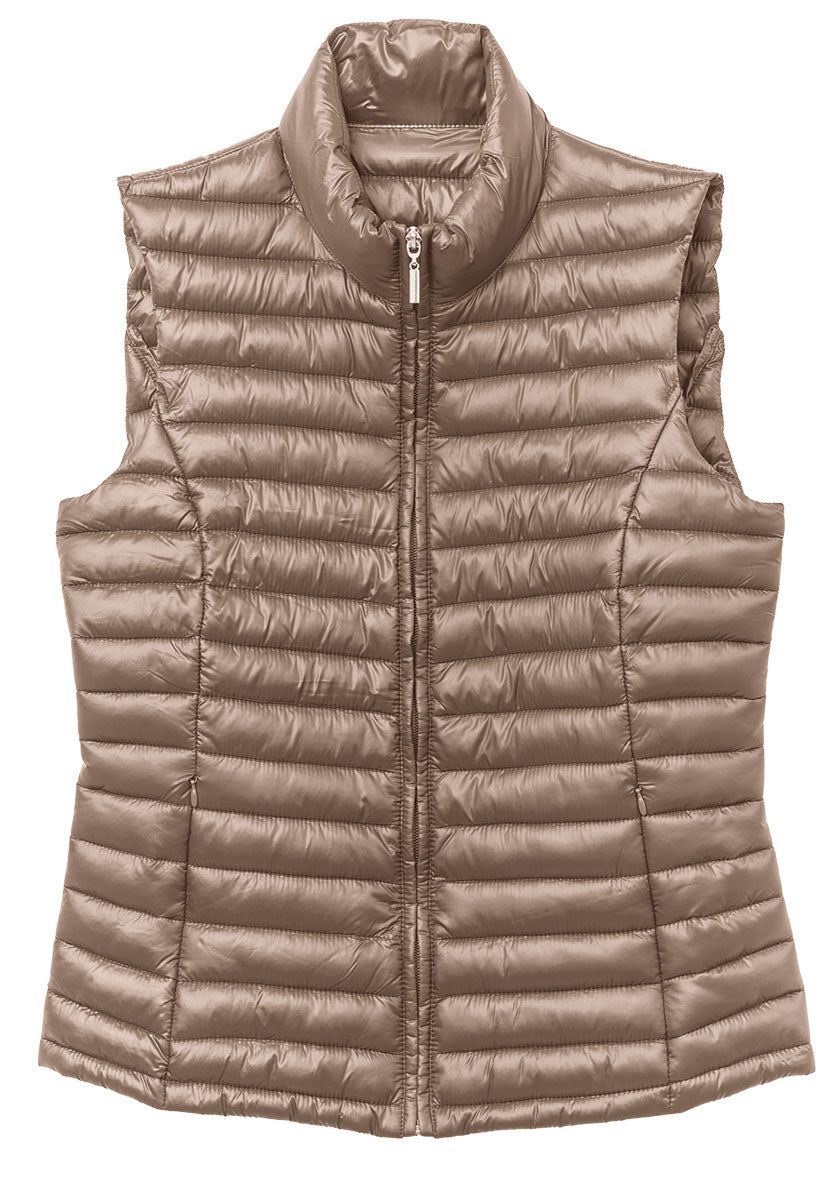 Zoe Padded Gilet - Taupe