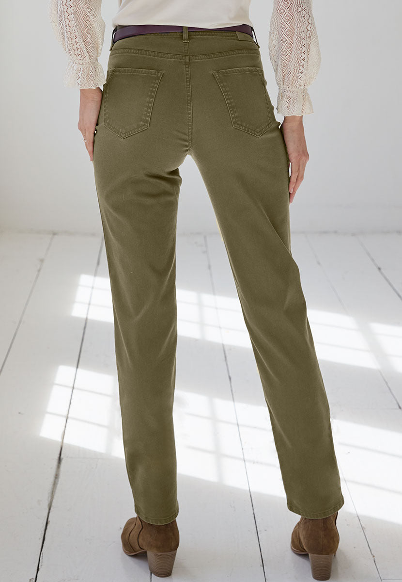 BRAX Winter Dream Carola - Khaki Back View