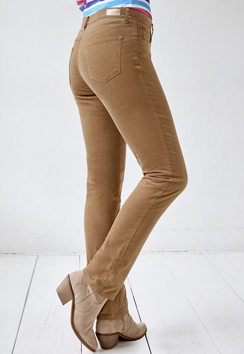 BRAX Premium Cord Carola Fit Trouser - Soft Camel