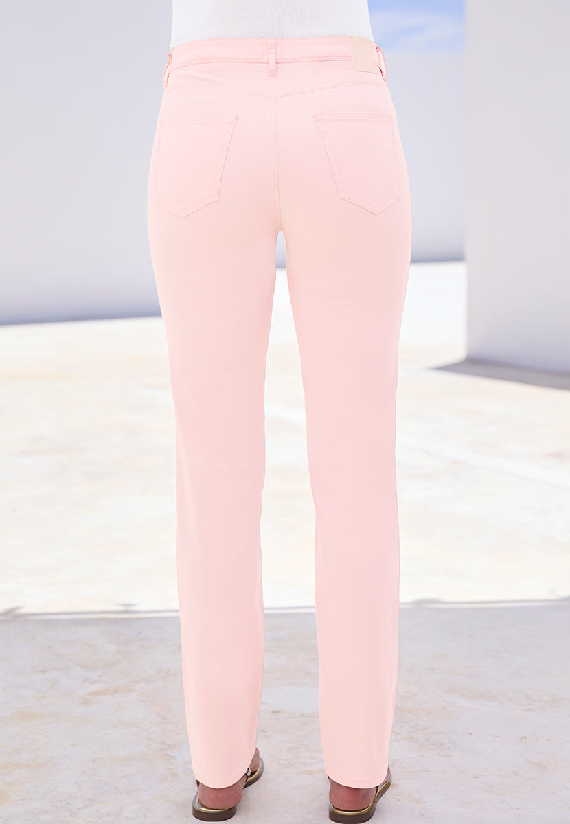 BRAX Superior Cotton Carola Curvy Fit Trouser - Light Rose