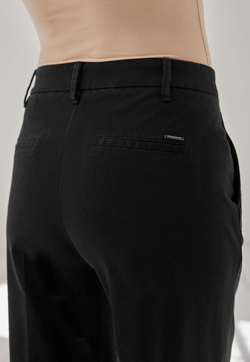 BRAX Maine Winter Dream Trouser Black Back Detail View
