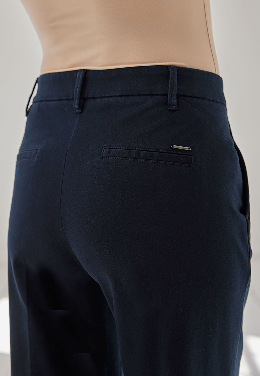 BRAX Maine Winter Dream Trouser Dark Navy Back Detail View