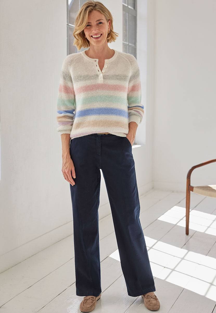 BRAX Maine Winter Dream Trouser Dark Navy Front View