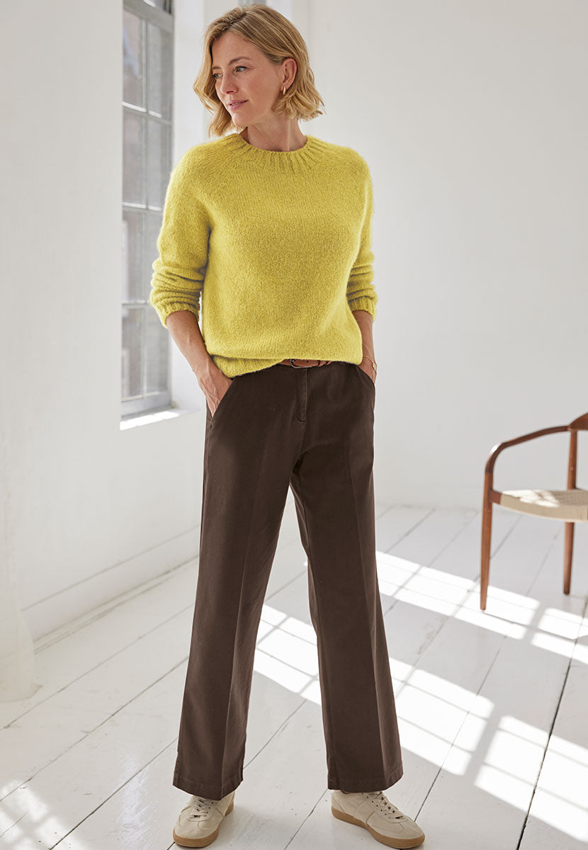 BRAX Maine Winter Dream Trouser Praline Front View