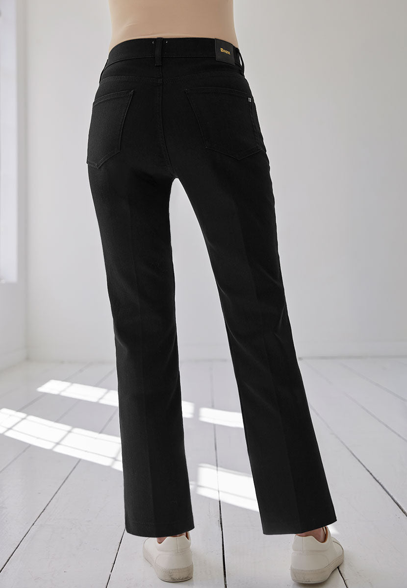 May Slim Leg Ankle Grazer Jean - Black Denim