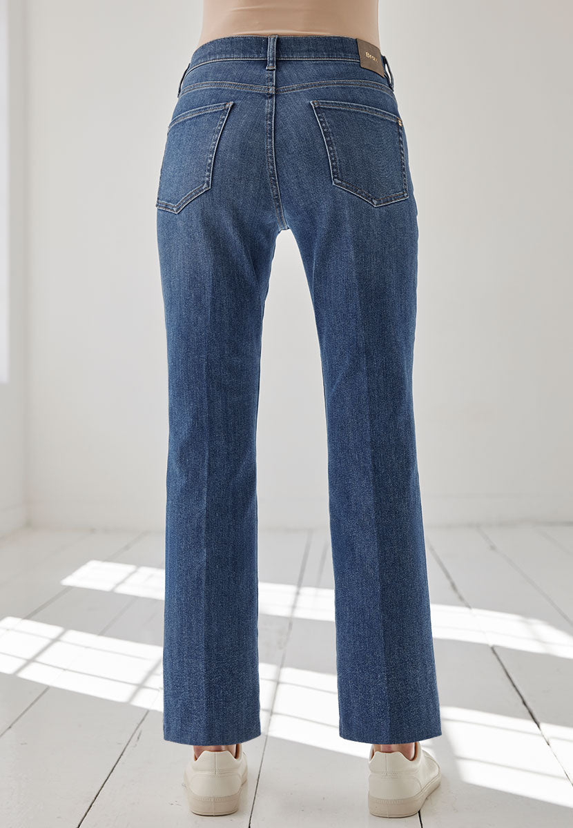 May Slim Leg Ankle Grazer Jean - Mid Denim