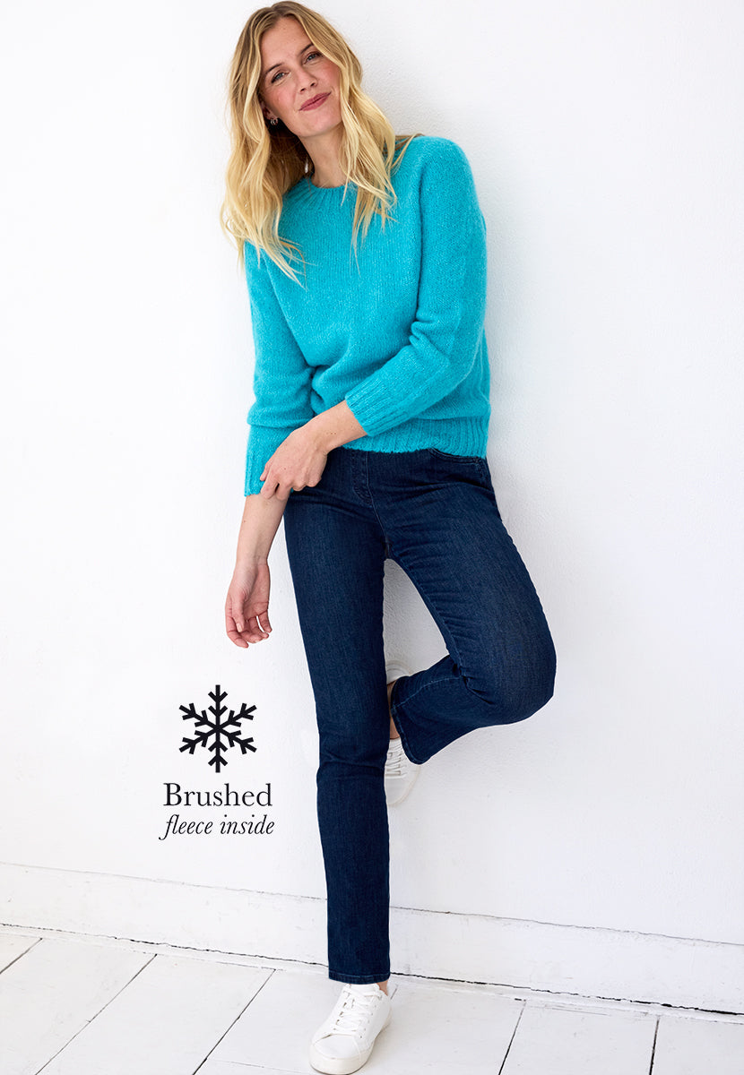 BRAX Pamina Thermal Trouser - Dark Denim