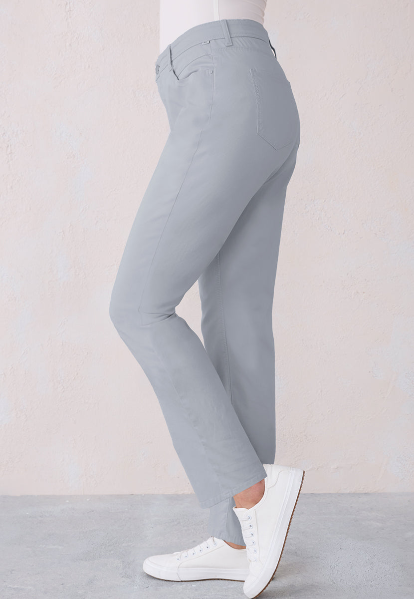 BRAX Superior Cotton Mary Slim Fit Trouser – Summer Grey