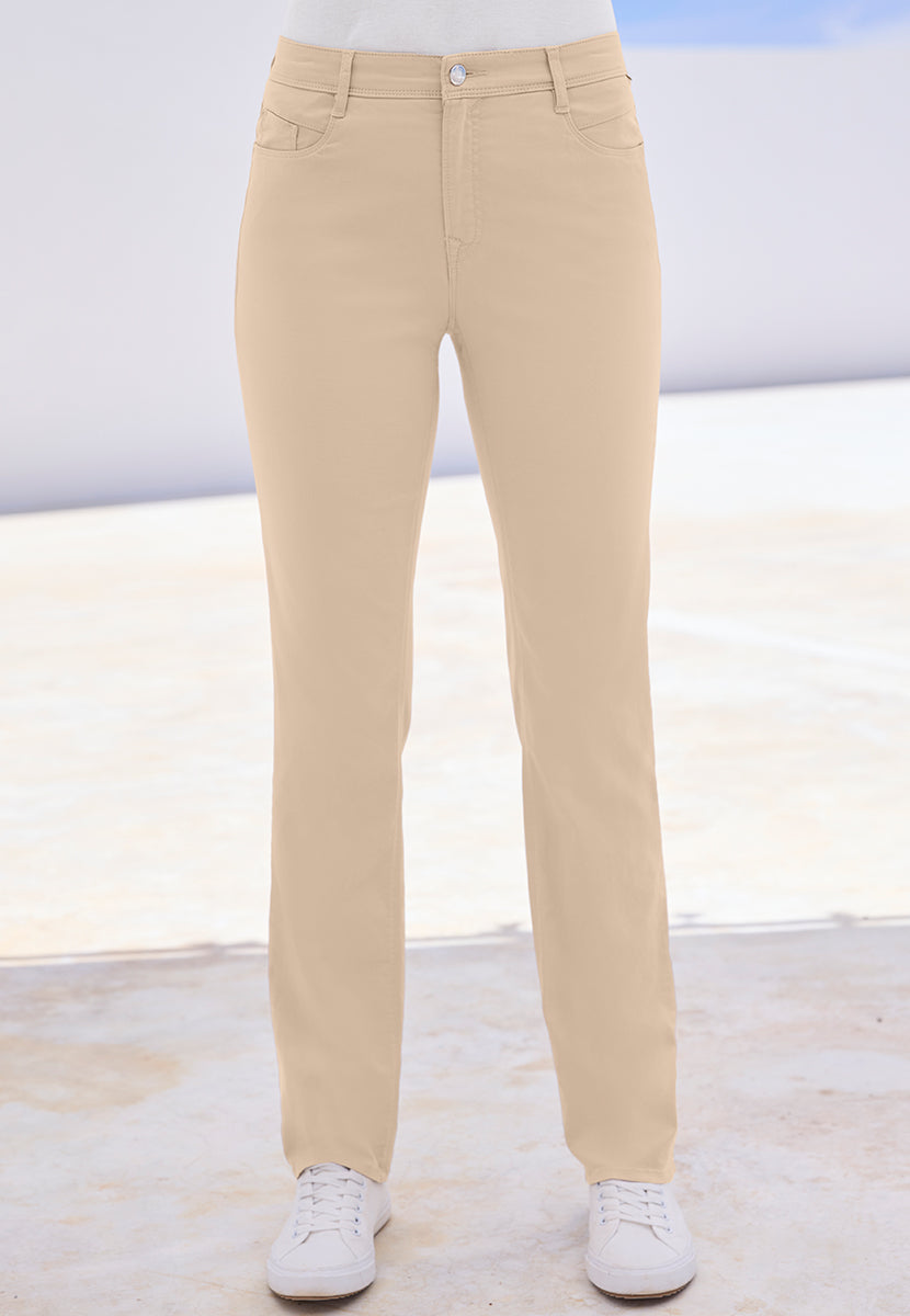 BRAX Superior Cotton Mary Slim Fit Trouser – Warm Almond