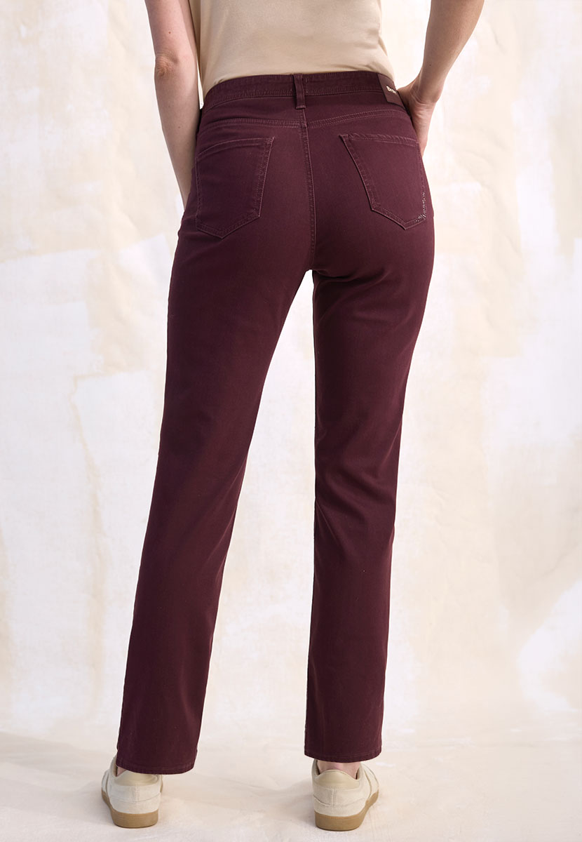 BRAX Winter Dream Carola Fit Trouser - Deep Fig