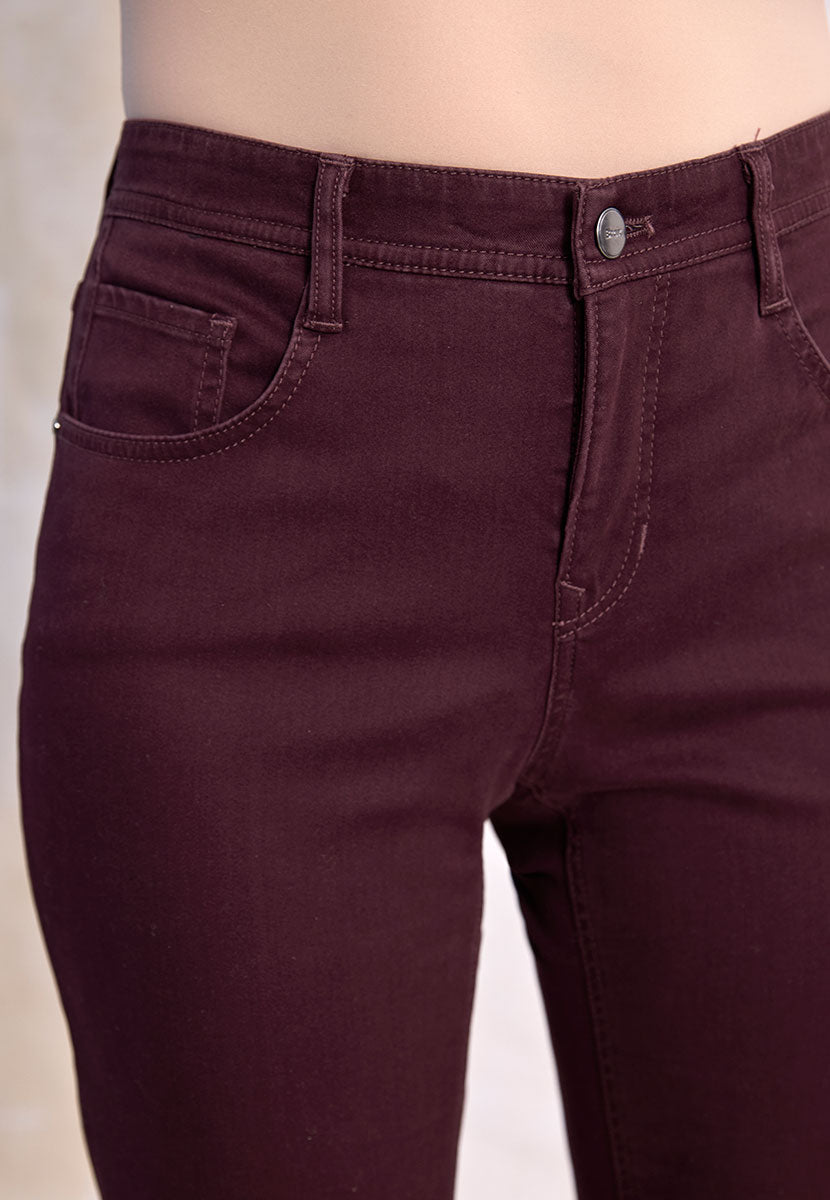 BRAX Winter Dream Carola Fit Trouser - Deep Fig