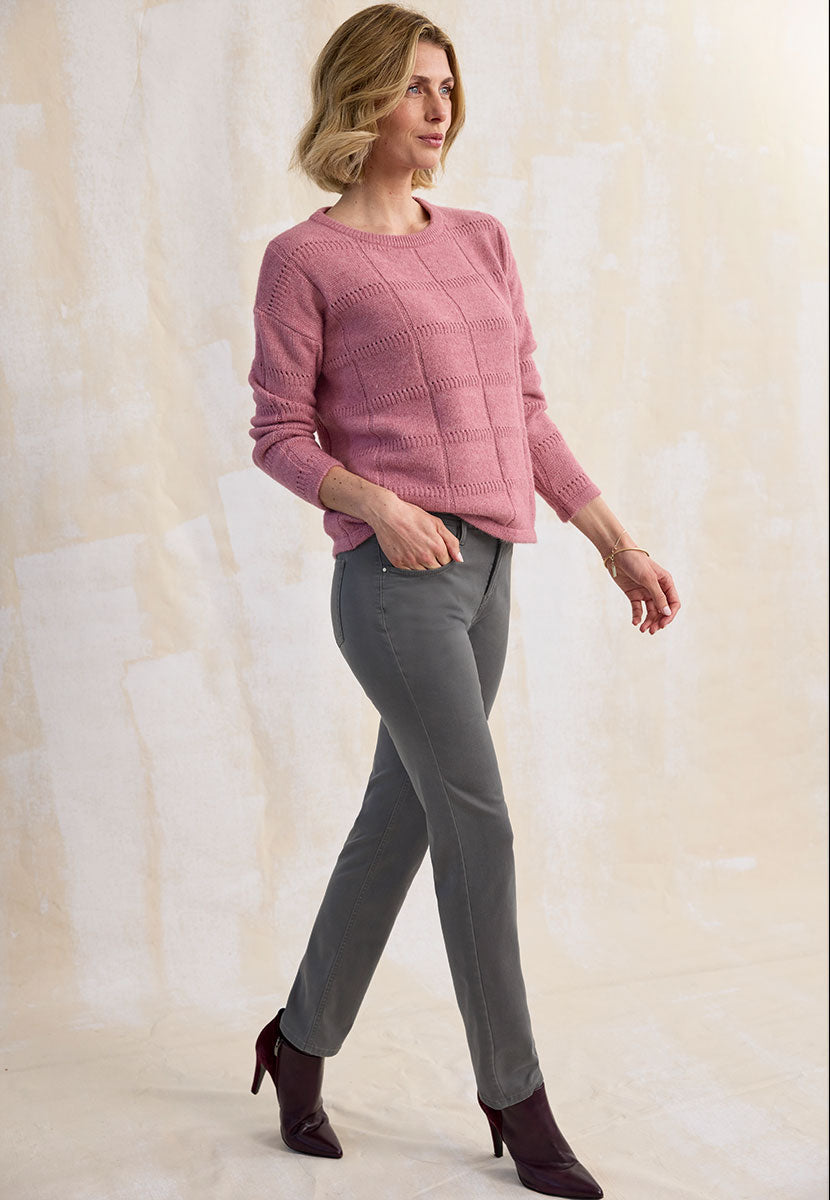 BRAX Winter Dream Carola Fit Trouser - Smoke