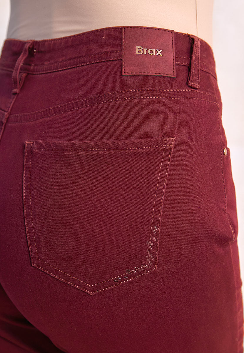 BRAX Winter Dream Mary Fit Trouser - Merlot