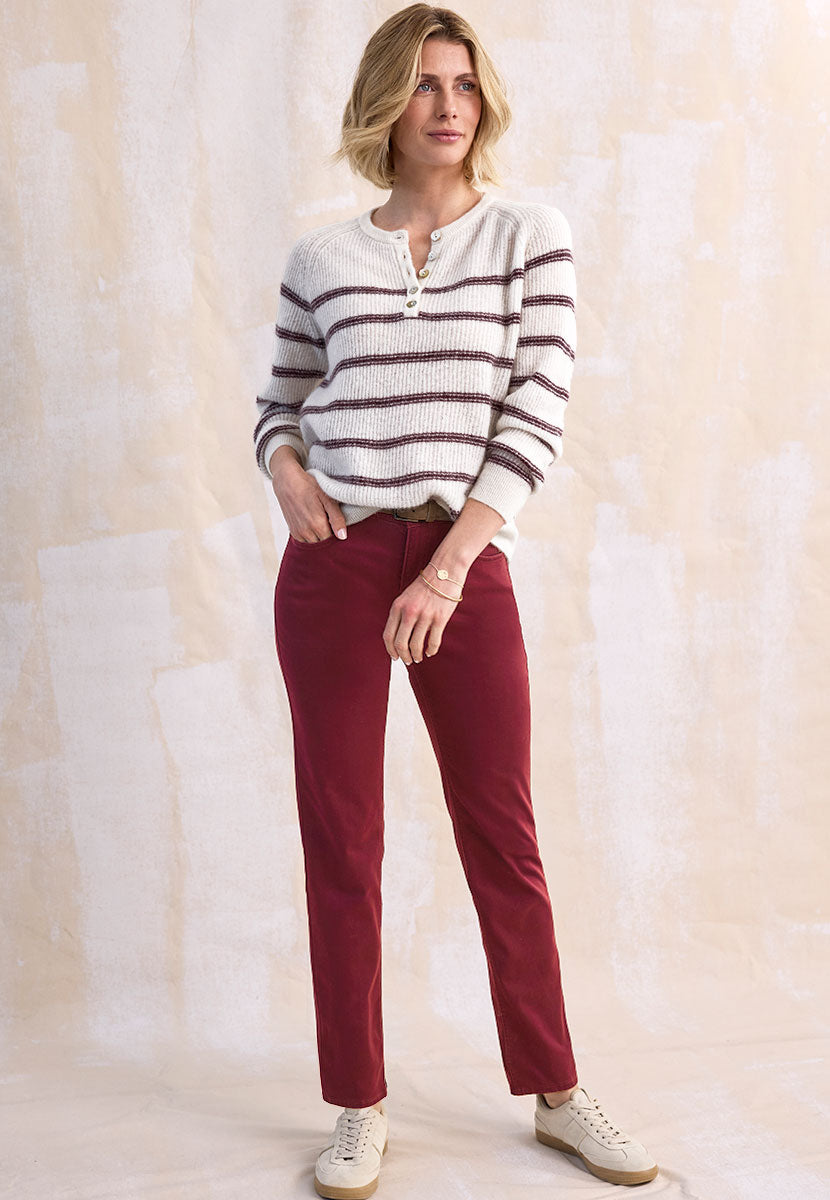 BRAX Winter Dream Mary Fit Trouser - Merlot