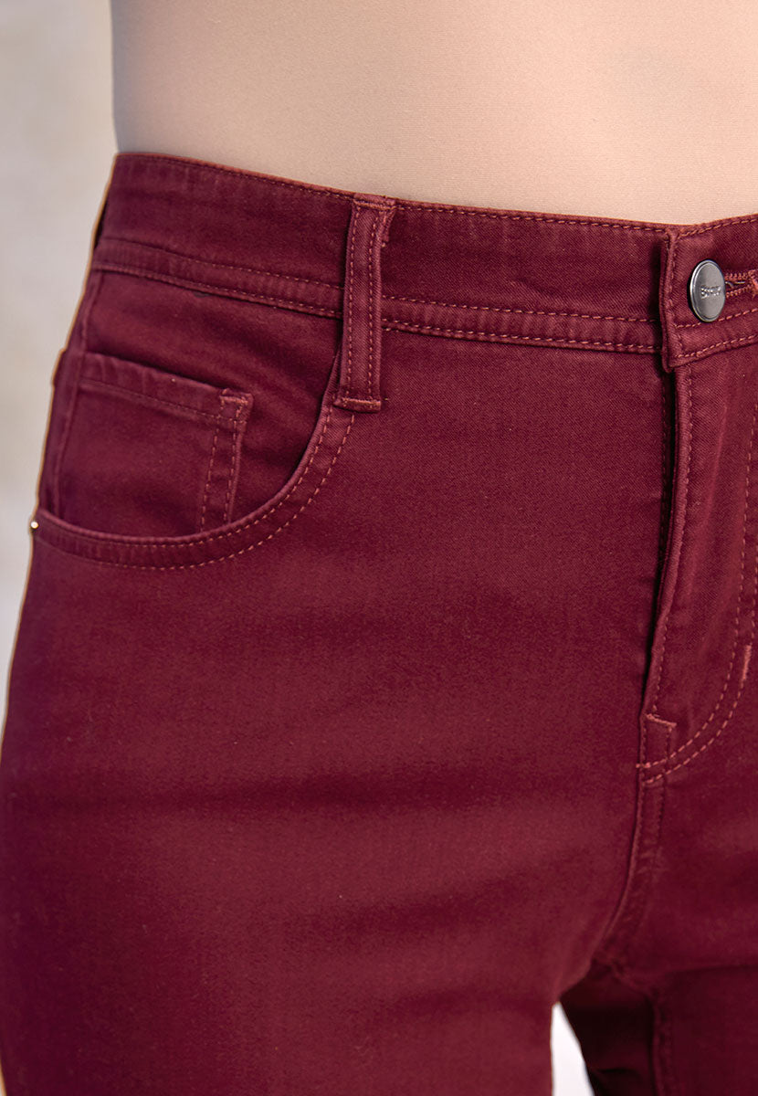 BRAX Winter Dream Mary Fit Trouser - Merlot