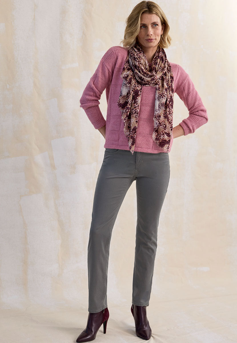 BRAX Winter Dream Mary Fit Trouser - Smoke