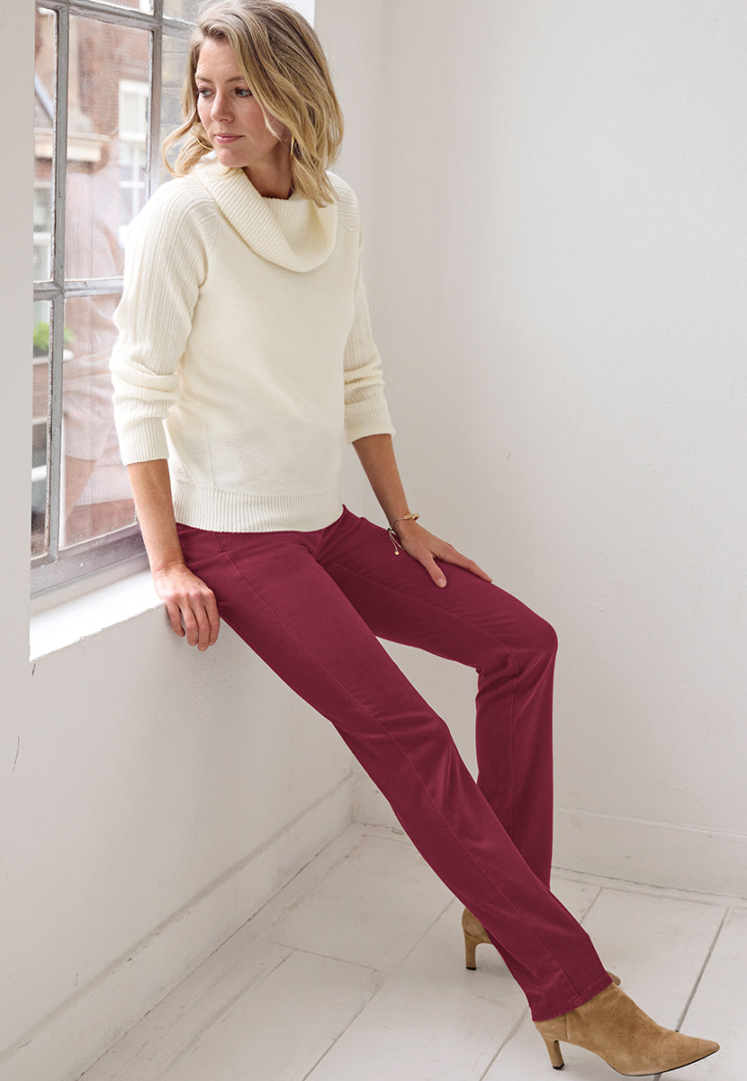 BRAX Winter Dream Carola Fit Trouser - Merlot
