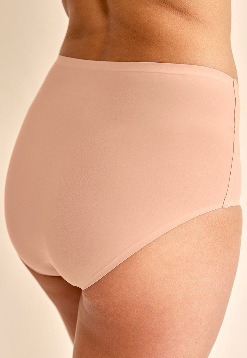 Chantelle 2 Pack Soft Stretch No VPL High Waist Brief - Blush
