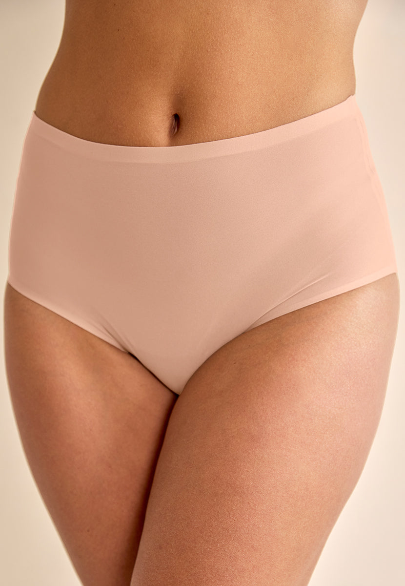 Chantelle 2 Pack Soft Stretch No VPL High Waist Brief - Blush