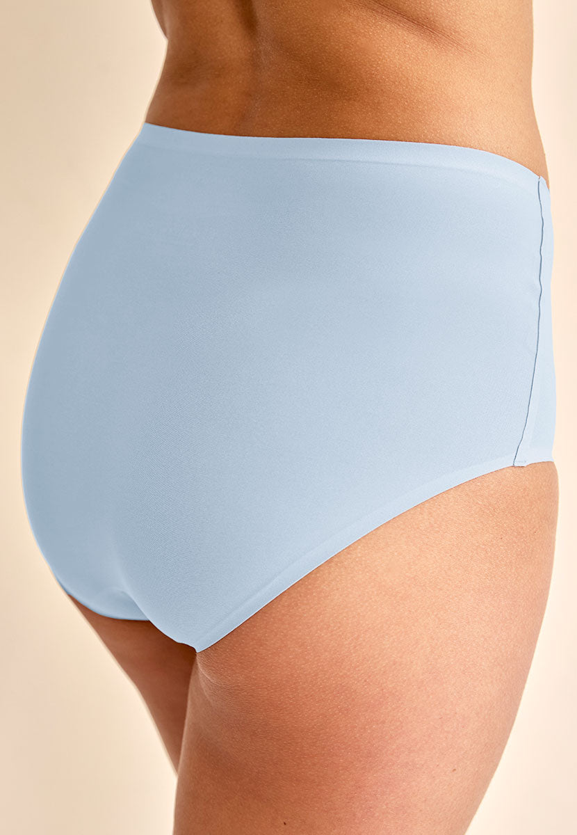 Chantelle 2 Pack Soft Stretch No VPL High Waist Brief - Ice Blue