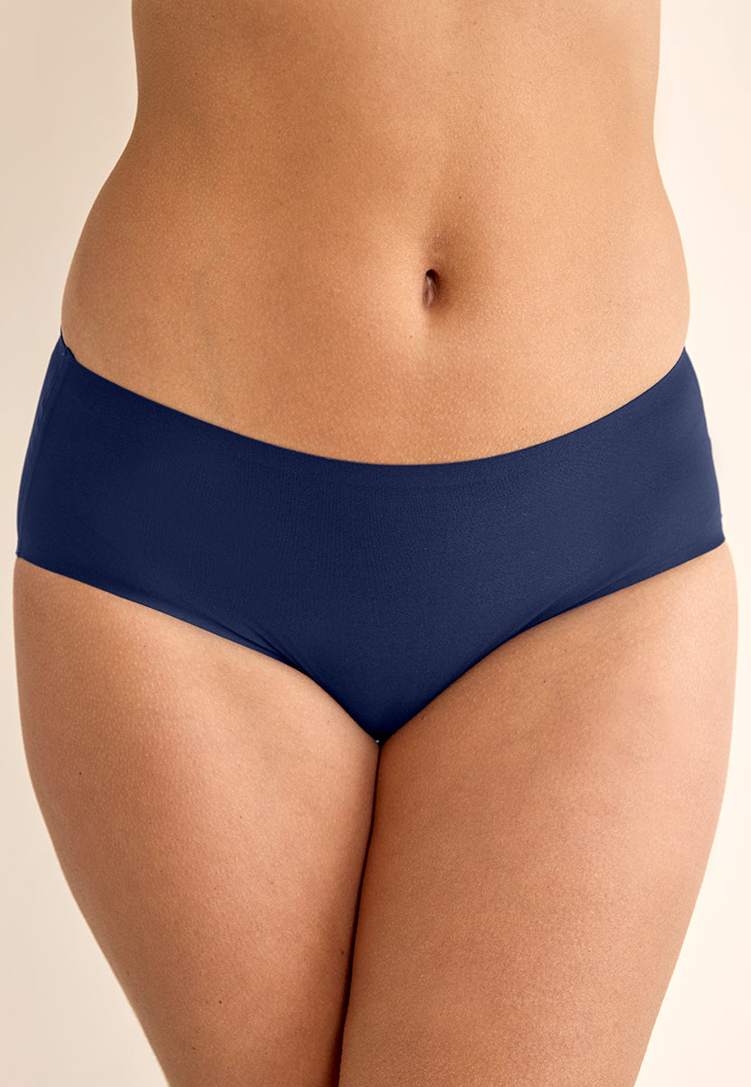 Chantelle 2 Pack Soft Stretch No VPL Hipster Brief - Navy