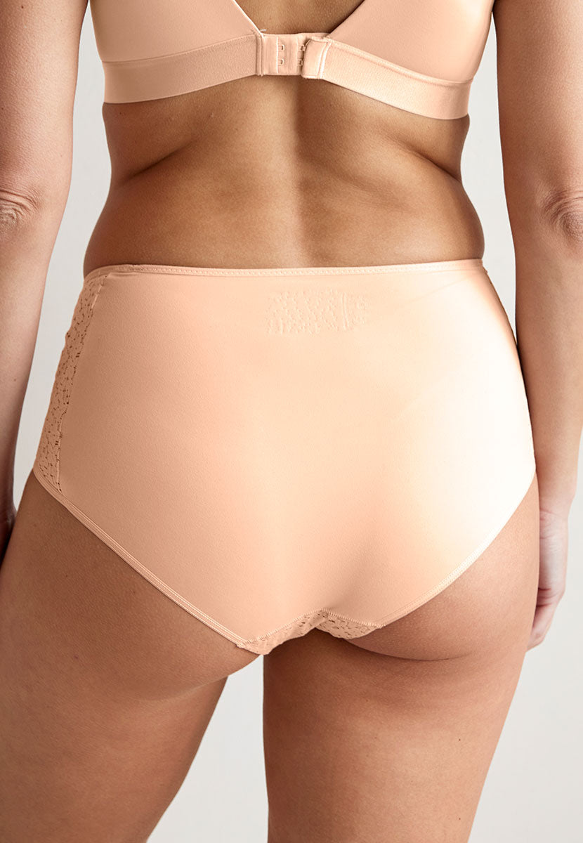 Chantelle Norah High Waist Full Brief - Blush