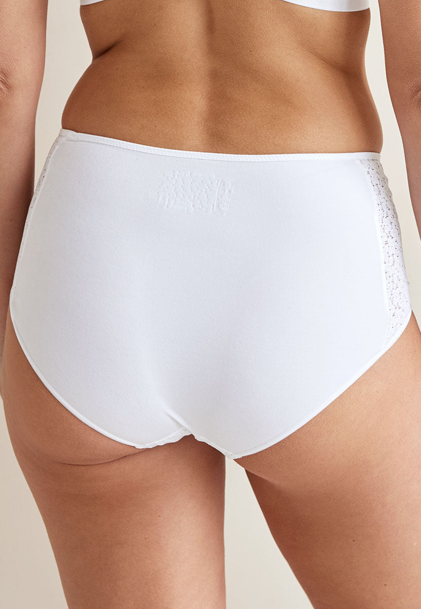 Chantelle Norah High Waist Full Brief - White