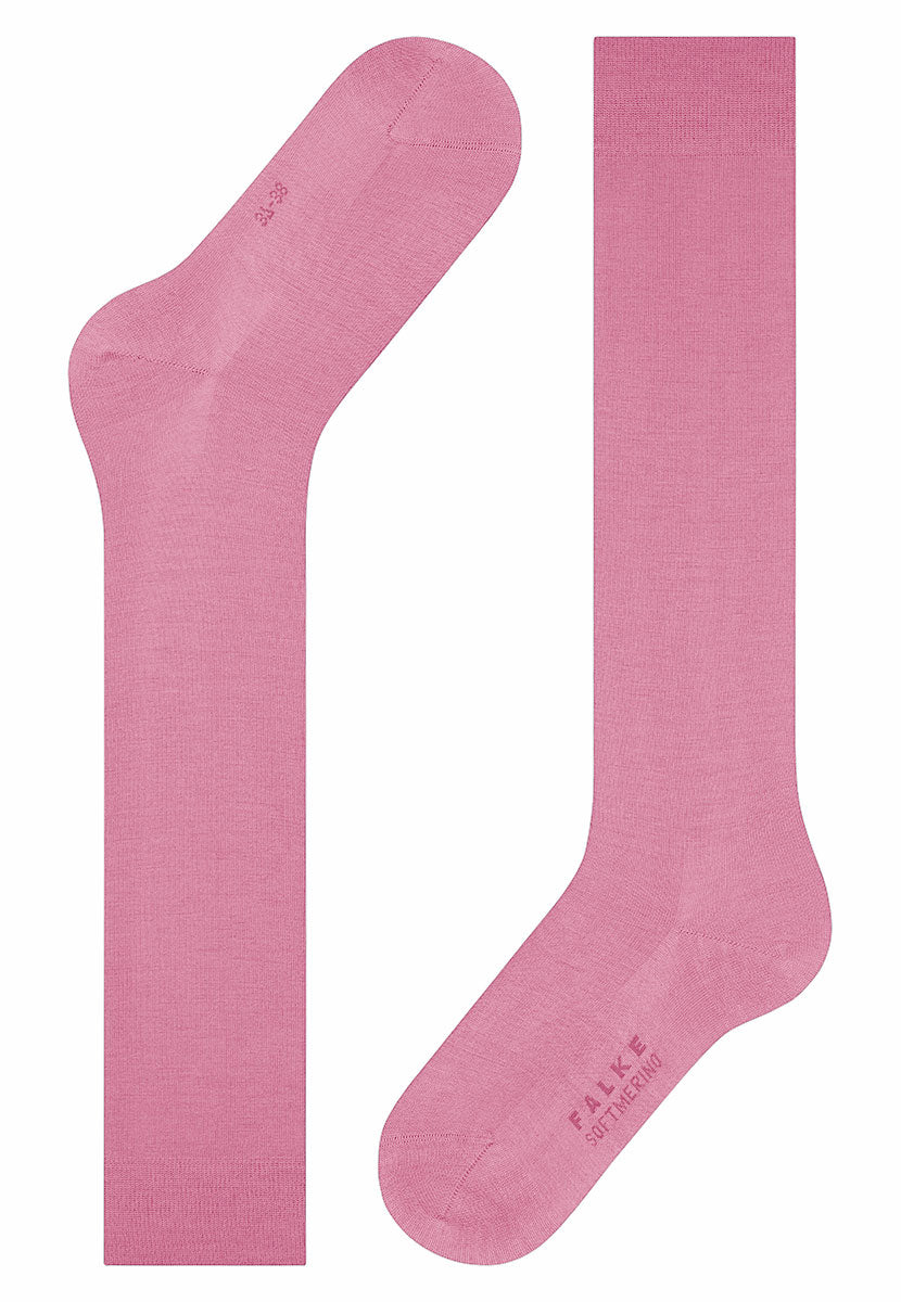 FALKE Soft Merino Knee High Sock - Peony Flat View