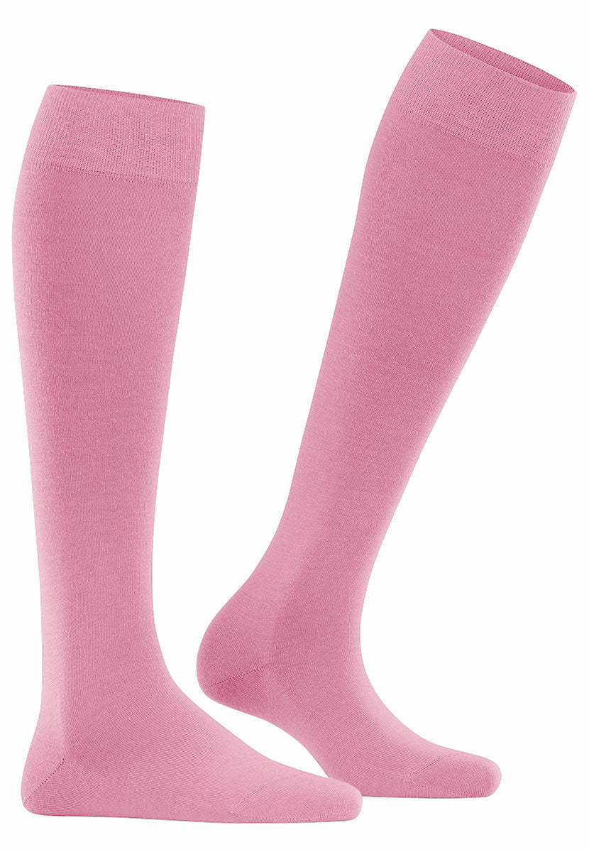 FALKE Soft Merino Knee High Sock - Peony Side View