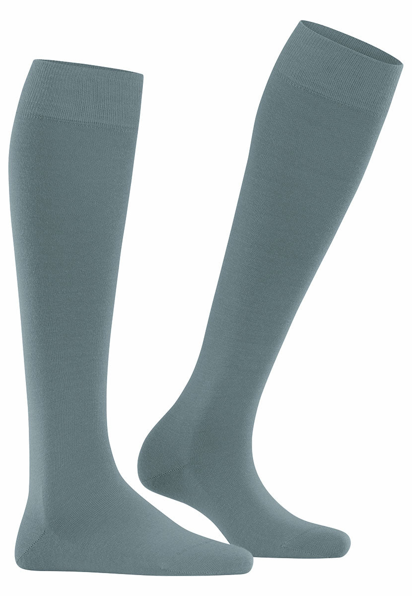 FALKE Soft Merino Knee High Sock - Slate Side View