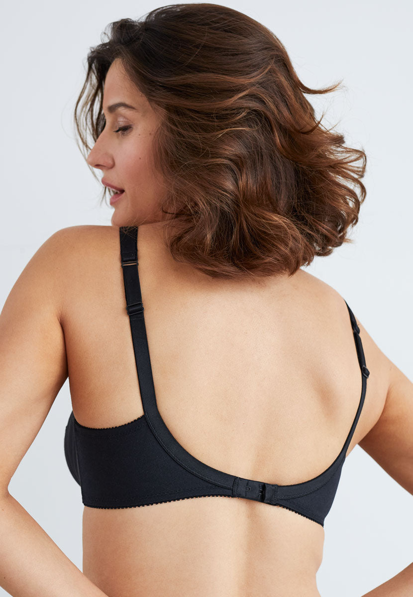 Felina Swiss Broderie Underwired Bra - Black