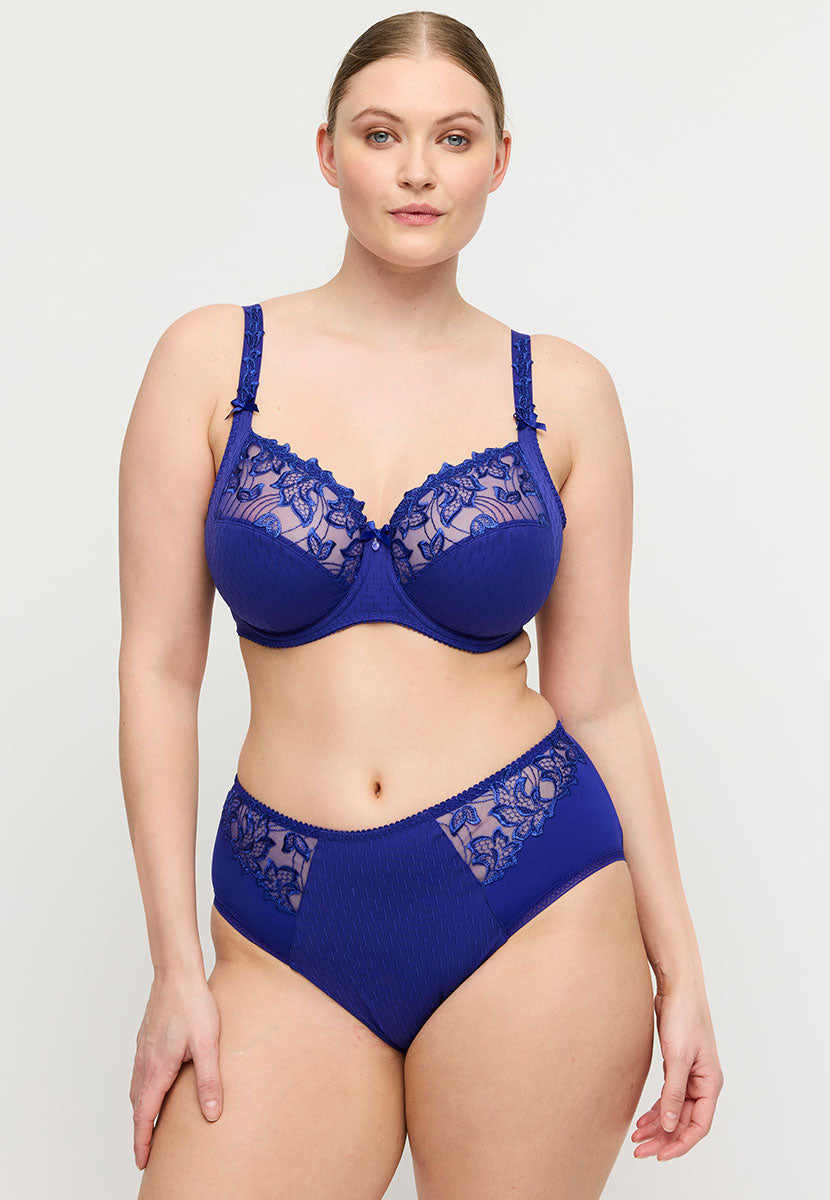 Prima Donna Deauville Underwired Bra - Iconic Blue Exceptional Uplift Maximum Support Amazing Comfort Supreme Shaping Generous Coverage Full Body View