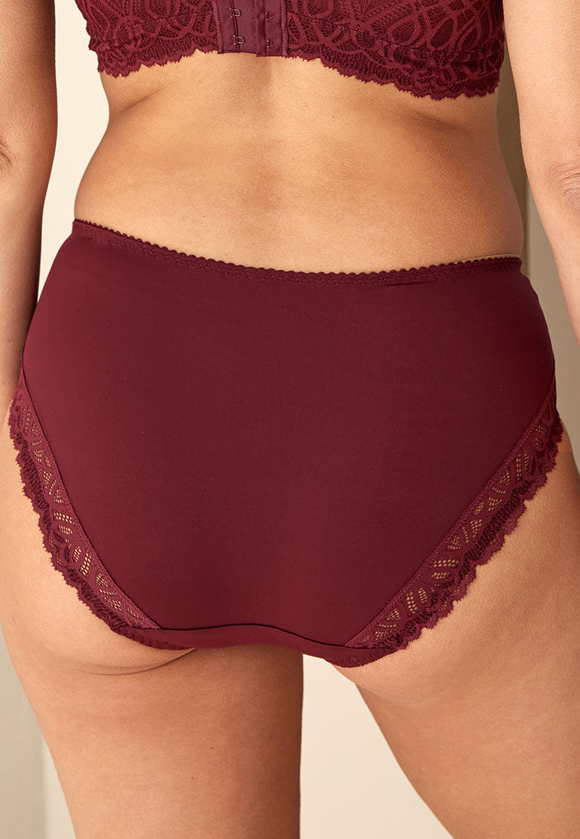 Prima Donna Salerno Full Brief - Evening Red Back View