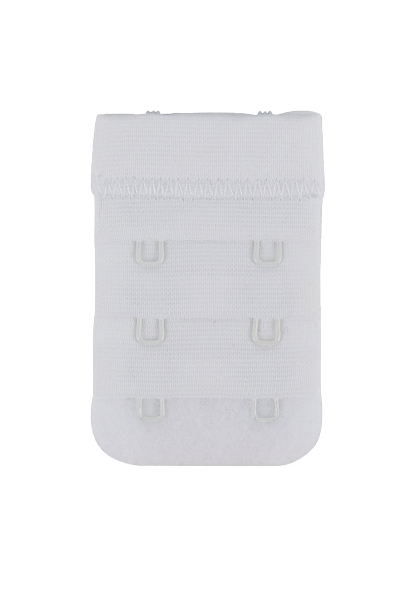 3 Pack 2 Hook Bra Extender - Multi White View