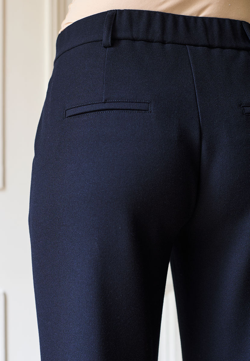 TONI Carrie Tailored Trouser - Dark Navy Back Detail View