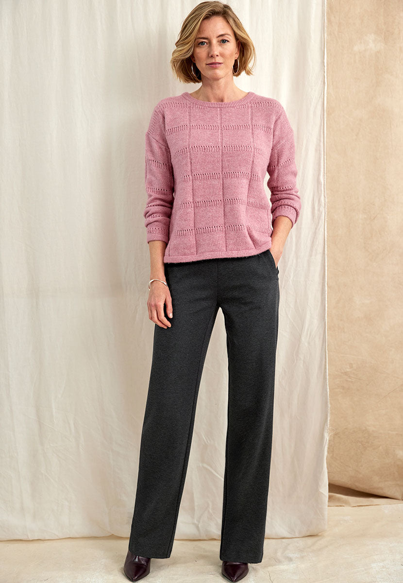 TONI Jenny Wide Leg Trouser - Charcoal