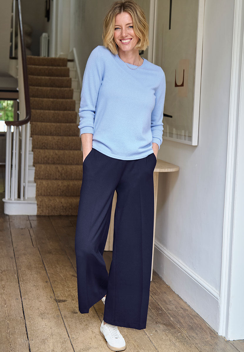 TONI Jenny Extra Wide Leg Trouser - Dark Navy