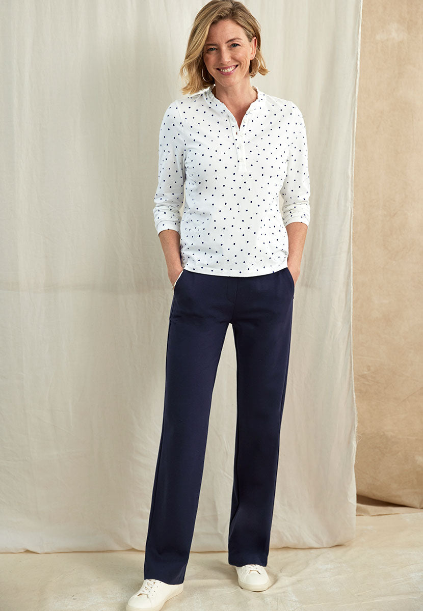 TONI Jenny Wide Leg Trouser - Dark Navy