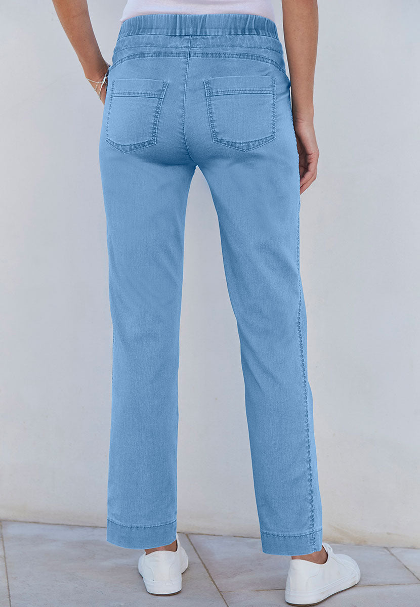 TONI Sue Tapered Trouser -  Blue Denim