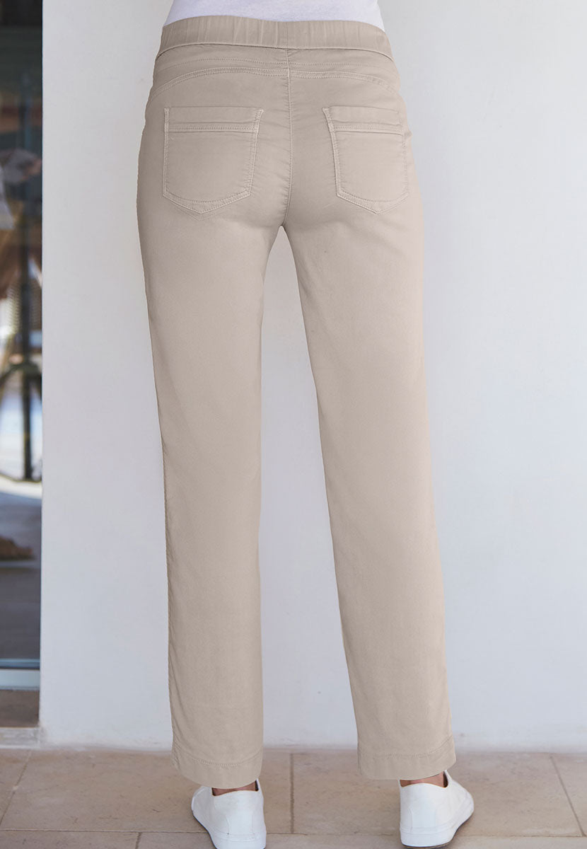 TONI Sue Tapered Trouser - Oatmeal
